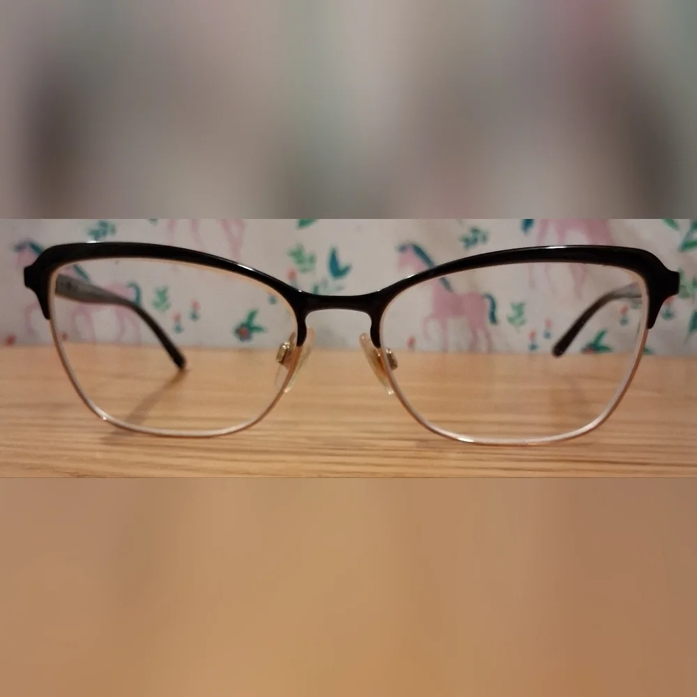 Dolce & Gabbana DG1286 Black & Gold Cat Eye School Work Reading Glasses Frames